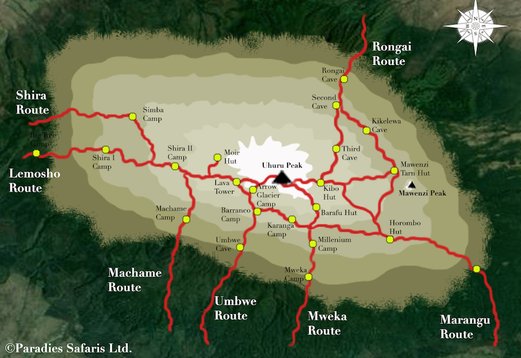 Paradies-Safaris-Kilimanjaro-Trekking-Routes-Safari-Tanzania